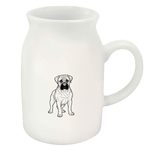 Bullmastiff ceramic milk jug - milk,