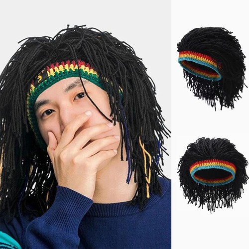 Rasta wig beanie - rasta,