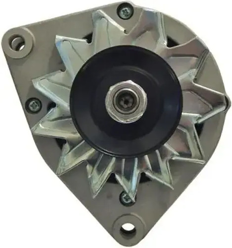 Alternator with belt pulley