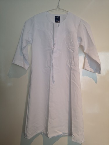 Boys white thobe jubba - white,
