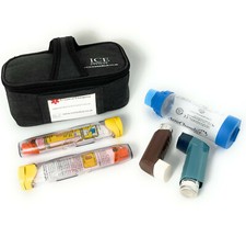 ICE Medical Grey Midi Asthma Medication Epipen Syringe Case Diabetes Inhaler Bag