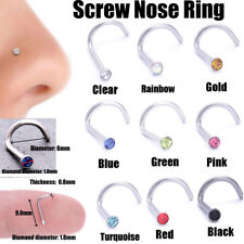 Surgical Steel Helix Tragus Daith Stud Ring Nose Ring Stud Belly Bar Piercing