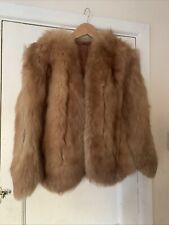 Vintage Warm Brown Natural Mink Fur Stole Cape Wedding 60's