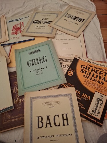 Old vintage sheet music - old,