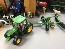 Britains R/C 1:16 John Deere 6430 Tractor with John Deere Plough.
