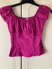 Pinup Girl Clothing Couture Vintage 50s Peasant Top Laura Byrnes Rockabilly