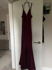 prom dress size 8 burgundy