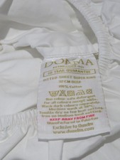 Dorma 400 Thread Count Super King White Fitted Sheet 32cm Deep Mattress