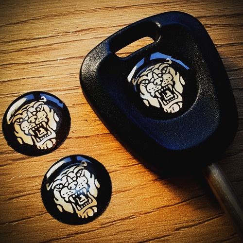 Jaguar key badge - key,