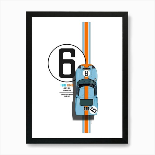 Ford gt40 art print - no.,