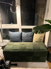 Green Rectangular Upholstered