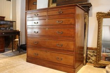 Chest of drawers Heal and son Walnut Arts and Crafts c1890