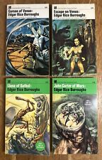 Edgar Rice Burroughs 4 Vol UK Matching PB Set - John Carter of Mars - Vintage SF