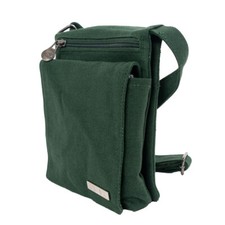 Travel Shoulder Bag by Sativa Hemp Bags-Dark Green