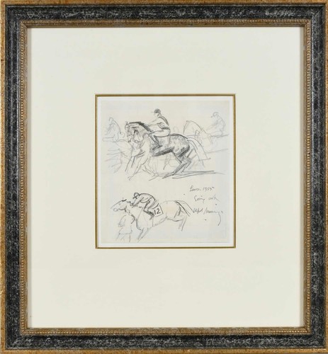 Original signed horse racing
