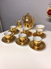 Royal Worcester  Gold Lustre Coffee Set 