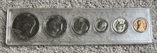 1978 American Coin Set Including Eisenhower Dollar. Sic Coins In Plastic Case.