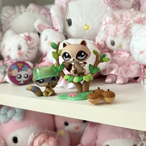 Littlest pet shop raccoon - shop, pair