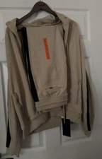tracksuit Zara Man beige size L 180/100A hoodie  180/84A bottom 