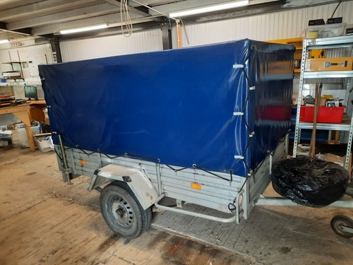 Galvanised car trailer 7ft - car, trailer.