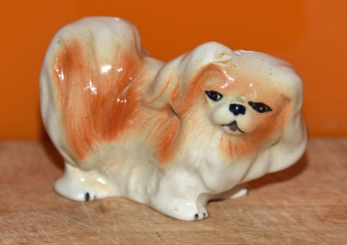 Vintage pekingese dog - vintage, ornament