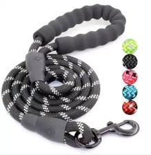 Dog Lead Rope Braided Pet Leads Strong Soft for Medium Large Dogs Walk 5FT New!