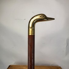 Vintage Brass Ducks Head
