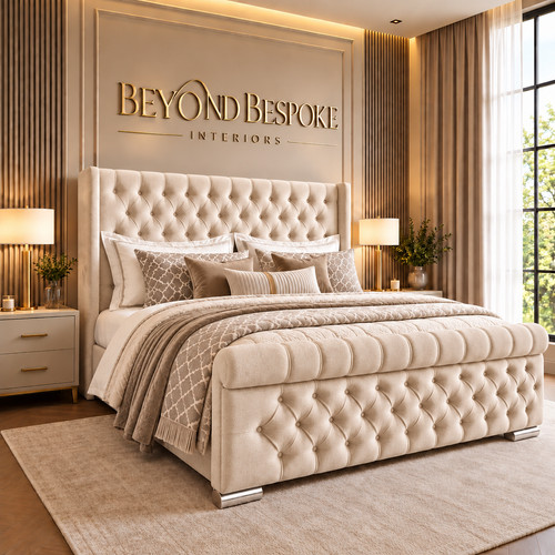 Ottoman sleigh plush velvet - ottoman,