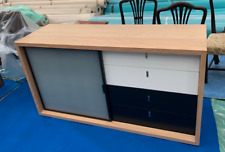 Now Hulsta side board cupboard black white maple