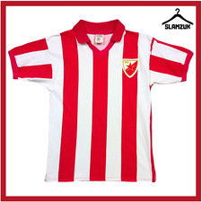 Red Star Belgrade Football Shirt Score Draw Medium Home Kit Jersey 1990 1991 AA2