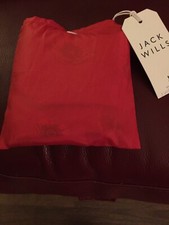 Jack Wills Red Floral Packaway Bag