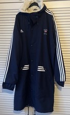 Vintage Sydney 2000 Olympics Mens ADIDAS TEAM GB Navy Blue Long Parka Coat XL