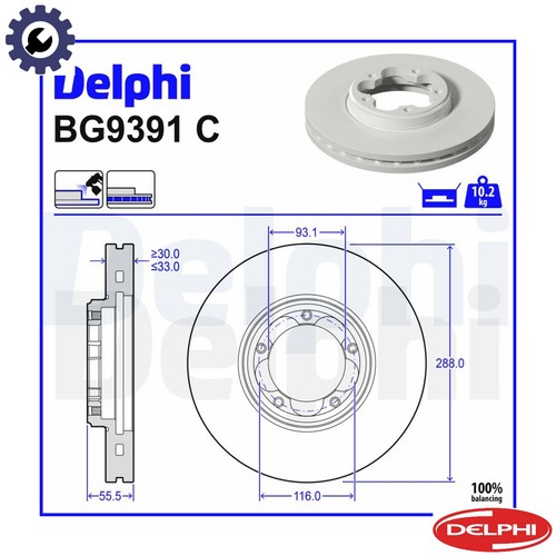 Brake disc bg9391c for - brake,