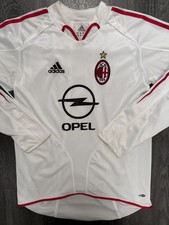 PLAYER ISSUE Adidas AC Milan 2004/2005 Long Sleeve Away Shirt Mens Small S