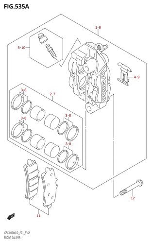 Suzuki genuine piston - seal, set