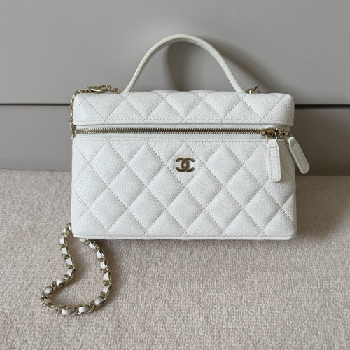 Chanel white caviar vanity - chanel,