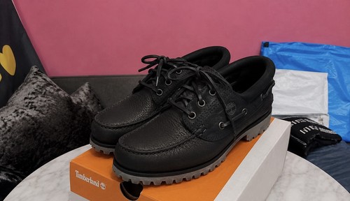 Timberland black leather boat - timberland,