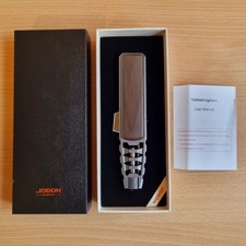 Jobon Luxury Pen Lighter Windproof Jet Lighter Turbo Metal Refillable Silver