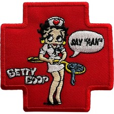 Betty Boop Nurse Patch Red