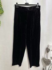 Zara Velvet Trousers Women’s Medium Plum Colour Zara Tapered Whismy Party Cruise