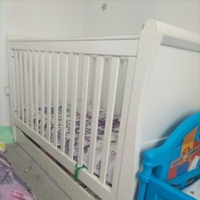baby cot bed + mattress 140x70