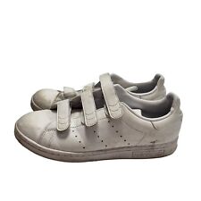 Adidas White Canvas Safety Fasten Trainers UK Men's 7 Eu 40.5 ZZ145