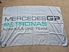 HUGE 90 X 120CM OFFICIAL MERCEDES GP PETRONAS FORMULA 1 TEAM MERCHANDISE FLAG F1