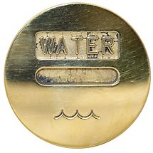 Water filler cap brass suit - water,