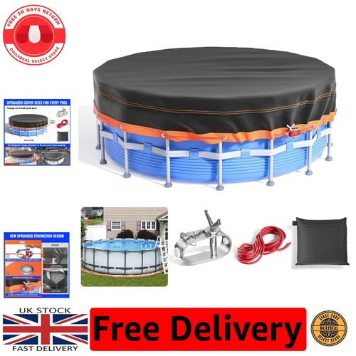 15ft round pool - round, cover