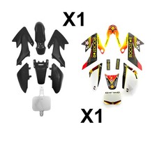 CRF 50 Pit Dirt Bike Black Plastic Set Rockstar Graphic Sticker 50cc 110cc 125cc