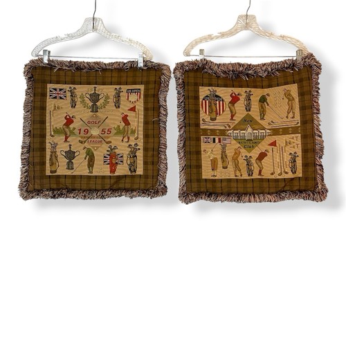 Vintage golf theme tapestry - vintage,