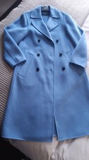Zara Blue Wool Mix Coat -