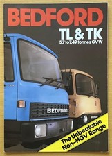 BEDFORD TL & TK Trucks Commercial Sales Brochure Jan 1982 B1979/1/82