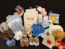 Baby clothing joblot : bibs, shoes, sock,hats etc : Some New & some lightly used